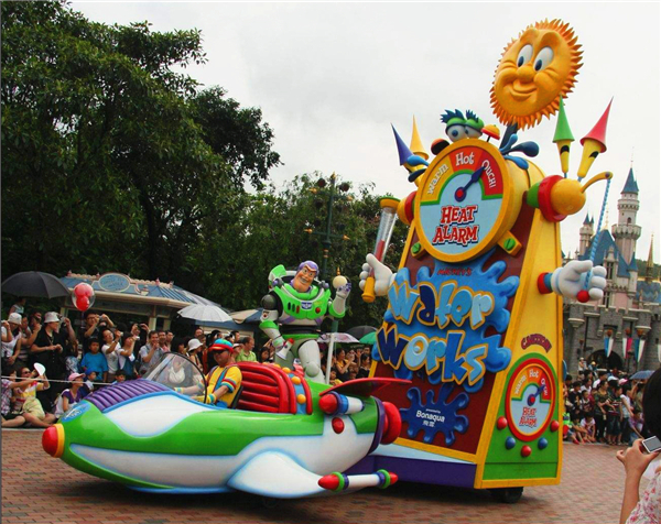 太陽花動漫彩車
